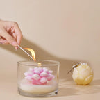 Large Flower Succulent Candle Mold Resin Casting Silicone Molds for Home Decor & Candle Making Wave Spiral Mold