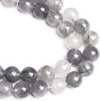 10MM 36PCS Natural Stone Cloudy Quartz Crystal Beads for Jewelry Making DIY Bracelet 1 Strand