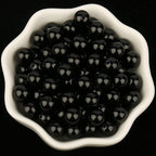 60pcs 6mm Natural Stone Beads Black Onyx Agate Beads Energy Crystal Power Gemstone for Jewelry Making, DIY Bracelet Necklace