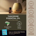 Gya Labs Tangerine Essential Oil - 0.34 Fl Oz - for Hair, Skin, Diffuser, Aromatherapy & DIY Candle Making Scent