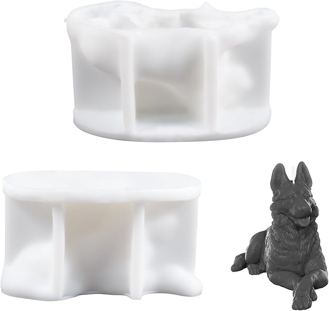 3D Dog Soap & Candle Mold - Silicone 3D Molds for Candy & Home Decor - Resin Casting & Making Molds