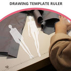 ULTNICE 4pcs Plastic Drawing Template Ruler Set Woman Sewing Patterns Curve Rulers Sketching Templates Ruler for Women Sewing Patchwork