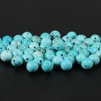 35pcs 10mm Natural Stone Beads Turquoise Beads Crystal Gemstone for Jewelry Making, DIY Bracelet Necklace