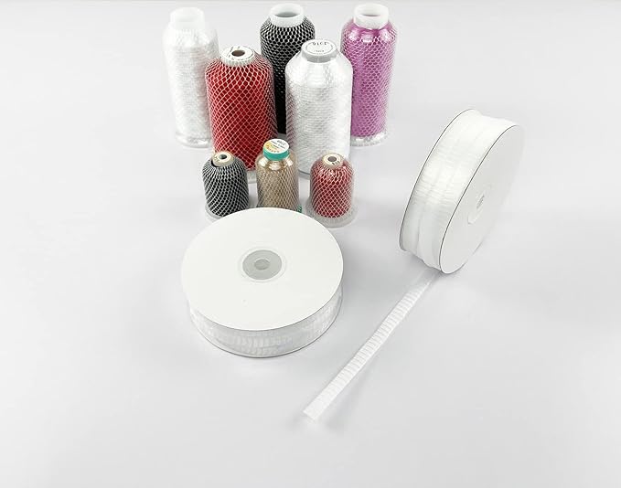 20Yards 1cm Wide Thread Net Spool Saver for Different Sizes of Embroidery Sewing Quilting and Serger Thread Spools/Cones (20Yards)