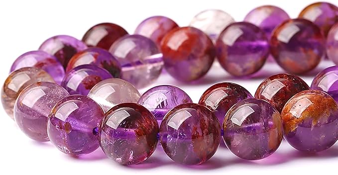 4MM 86PCS Natural Gemstone Purple Ghost Crystal Stone Beads for Jewelry Making DIY Bracelet