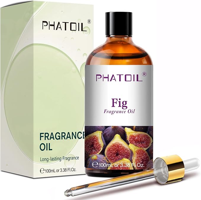 PHATOIL Fig Fragrance Oils for Aromatherapy, 3.38FL.OZ Diffuser Oils for Home, Perfect for Aromatherapy, Humidifiers, Yoga, DIY Candle and Soap Making - 100ml