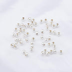 Silver Plated Round Spacer Beads 4mm 100pcs for Jewelry Making Findings Non Tarnish