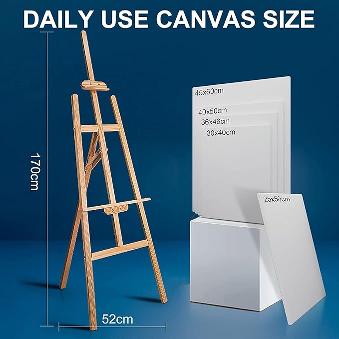 Gallery Wrapped Stretched Canvases for Painting 11x14 Inch 3-Pack, 16 oz Triple Primed Acid-Free 100% Cotton Blank Canvas, Rectangular Spline Canvas for Oil Paint Acrylics Pouring & Wet Art Media