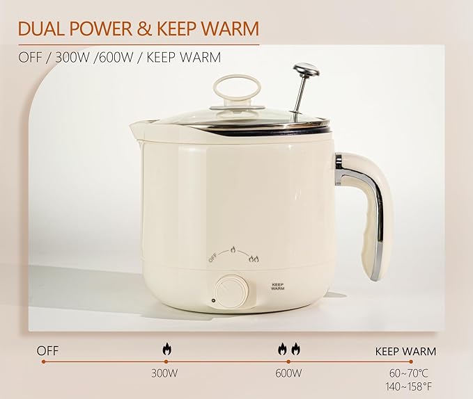 Aroparc Wax Melter for Candle Making with Thermometer, Large 60oz/1.8L Electric Wax Melter with Pouring Spout Candle Making Kit for Beginners Adults