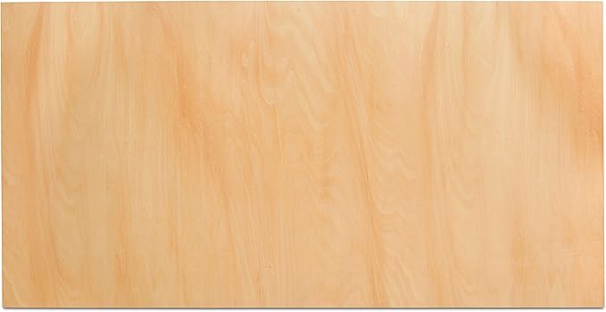 Large Birch Painting Panel 24 x 48 x 1-1/2-inch, Pack of 5 Wood Canvas Boards for Painting, Blank Signs for Crafts, by Woodpeckers