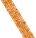 Natural Yellow Jade Spacer Beads Caps Loose Semi Gemstone for Beading Jewelry Making 6mmx3mm 38cm