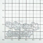 DzIxY Dutch Words Lente Liefs Voorjaar Metal Cutting Dies for Card Making Kit Embossing Paper Die Cuts Set Scrapbook Stencils Supplies Machine Templates