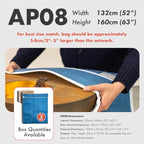 Art Bags (AP08-52" x 63") - Strong • Shock-Absorbent • Reusable • Non-Toxic • Waterproof • Acid-Free Lining - Long-Term Art Storage + Shipping + Protection Solution (Color May Vary)