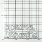 DzIxY Merry Christmas Words Metal Cutting Dies for Card Making Kit Embossing Paper Die Cuts Set Scrapbook Stencils Supplies Machine Templates
