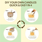 NORVENCE Soy Wax for Candle Making, Natural Soy Wax Flakes 1lb, Premium Candle Wax for DIY Candle Crafting