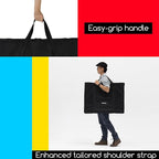 MEEDEN Soft Art Portfolio Bag: 18 x 24 Inch Black Art Canvas Portfolio Case - Waterproof 600D Oxford Carrying Storage Case for Artwork, Poster, Sketching, and Drawing