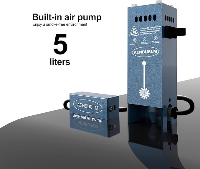 AENBUSLM 80W Laser Module with Air Assit for Laser Cutter & Laser Engraver Machine,10W(10000mW) Output Power,Built in FAC,Ultra-Fine Compressed Spot CNC Carving DIY Laser Master - Class 4