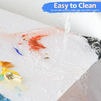 Glass Palette for Oil Painting 12 x 9 Inches, Clear Paint Mixing Palette for Acrylic Painting, Ultra White, Painting Supplies for Use with All Art Media, Artists, Adults