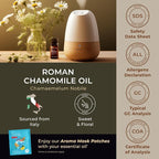 Gya Labs Roman Chamomile Essential Oil - 0.34 Fl Oz - for Hair, Skin, Diffuser, Aromatherapy & DIY Candle Making Scent