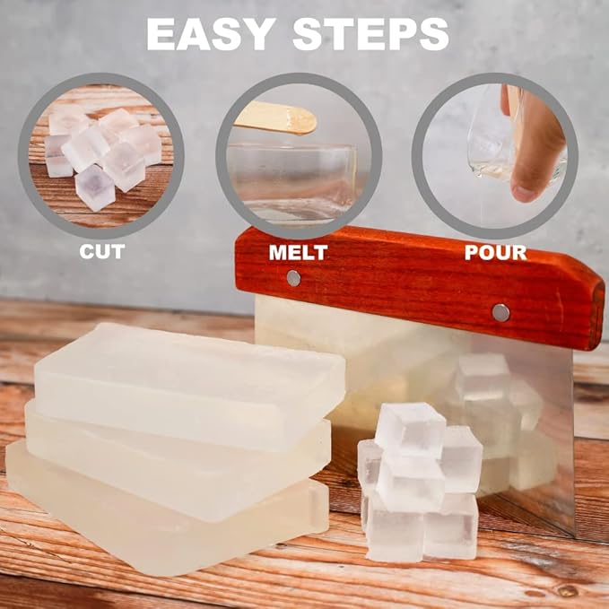 Primal Elements Argan Oil Soap Base - Moisturizing Melt and Pour Glycerin Soap Base for Crafting and Soap Making, Easy to Cut - 2 Pound