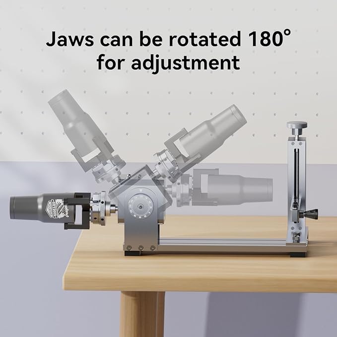 Longer Nano Pro 12W Portable Laser Engraver with Rotary Extension and Slide Extension, 5000mm/s High-Speed, DIY Engraver Tool for Wood, Acrylic, Leather, Cloth, Metal, Ceramics