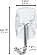 100 Small Hooks+120 Removable Strips, Clear Wire Hanger Hooks, Damage-Free Utility Hooks, Heavy Duty with Adhesive Strips, No Tools Wall Hook for Hanging, Value Pack