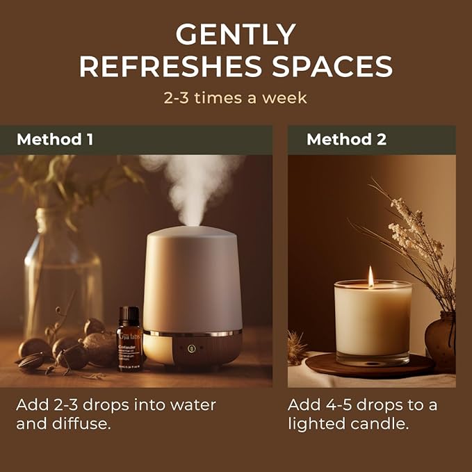 Gya Labs Coriander Essential Oil - 0.34 Fl Oz - for Hair, Skin, Diffuser, Aromatherapy & DIY Candle Making Scent