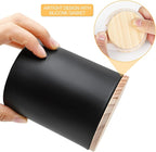 14 OZ Thick Candle Jars for Making Candles 12 Pcs, 3 Wick Empty Jars with Wood Lids for Candle Making, Sample Container,Matte Black