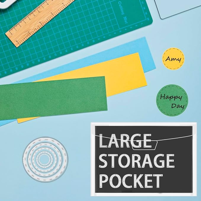 10 PCS 8 x 12 Inch Large Die Cut Storage Envelopes with 1 mm Magnetic Sheets for Dies Storage, Die Storage Envelopes and Magnet Sheets, Stamp and Die Storage Pockets
