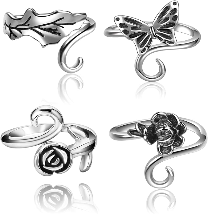 Namifin Crochet Ring for Fingure Adjustable Crochet Tension Ring Yarn Tension Rings Easy Crocheting Crochet Accessories Mother Grandma Thanksgiving Presents