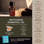 Gya Labs Petitgrain Essential Oil - 0.34 Fl Oz - for Hair, Skin, Diffuser, Aromatherapy & DIY Candle Making Scent