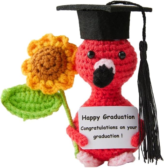 Easter Basket Stuffers for Teens Kids Boys Girls Adults Gifts, Funny Positive Crochet Animals Emotional Cheer Up Support Turtle Sloth Frog Moo Bear Flamingo,Gifts for Easter Decorations