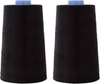 Connecting Threads Essential Cotton Thread 5000 Yard Cone Set of 2 (Black)
