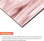 MECCANIXITY Stained Glass Sheet Mosaic Tile 7.9 Inch x 5.9 Inch Light Brown Stained Glass Sheets for Crafts DIY, Art Project