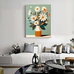 Lzyueyuan Flowers Stamped Cross Stitch Kits for Adults Beginner,Cross Stitch Ornament Kits Counted Embroidery Needlepoint Kits Home Decor 11.8X15.7inch