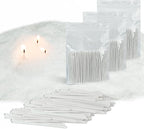 300-Pack Pearled Candle Cotton Wicks for Sand Candles Making - 2 Inch MANNYCOM Metal-Free and Lead-Free Refill Sand Wax Wick for Making DIY (White)