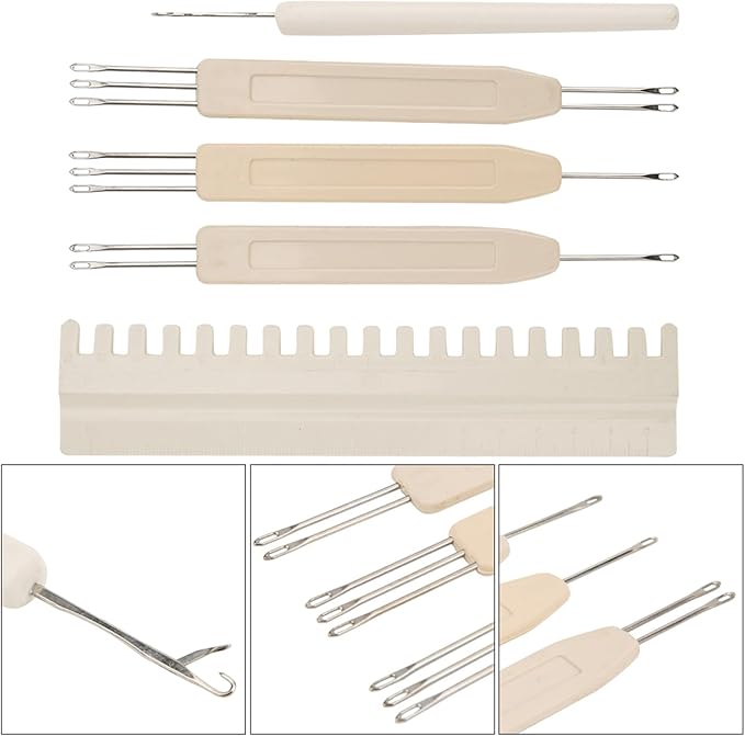 Fayelume Knitting Machine Accessories, Needle Threaders, Seam Ripper, Transfer Tool Needle Pusher, Compatible with KH581 KH811 KH900
