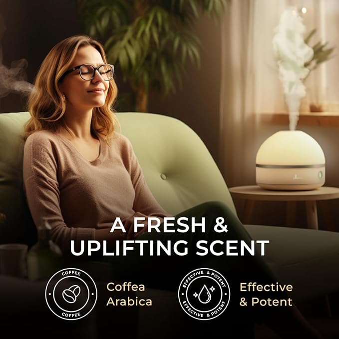 Gya Labs Coffee Essential Oil - 0.34 Fl Oz - for Hair, Skin, Diffuser, Aromatherapy & DIY Candle Making Scent