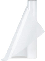 White Glitter HTV Heat Transfer Vinyl Rolls 12inch by 6feet PU Stretch Iron on Vinyl HTV Vinyl for T-Shirt for Silhouette and Cameo (6Ft, Z1-Glitter White)
