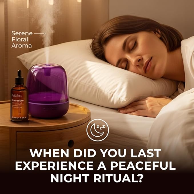 Gya Labs Lavender Essential Oil - 4 Fl Oz - for Hair, Skin, Diffuser, Aromatherapy & DIY Candle Making Scent