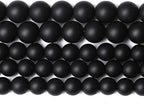 12MM 32PCS Natural Stone Matte Black Agate Loose Beads for Jewelry Making DIY Bracelet Necklace