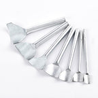 7Pcs Leather Craft Tools Precision Arc-Shaped Quarter Circle Punches Set & Edge Cutters for Belt, Wallet, and Bag Making (Sizes from 10mm to 40mm)