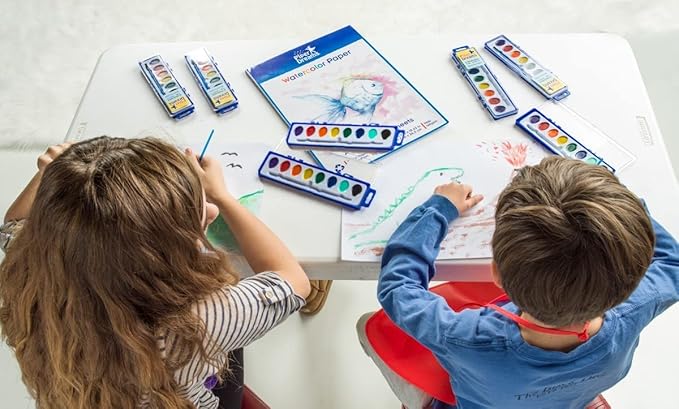 1 Pack - Total of 36 Sheets of Watercolor Paper (11.7" x 8.3") - Heavy Stock (98lb), Loose White Sheets. Perfect for Kids, Students & Adults