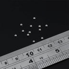 925 Sterling Silver Round Beads 2mm 100pcs for Jewelry Making Findings