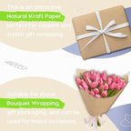 SMART&CASUAL 15" x 900" (75') Kraft Paper Roll for Art Craft Supplies Gift Wrapping Moving Packing Kids Painting Drawing Paint Easel Poster Chart Paper (Brown, 15" W x 900" L (75'))