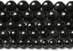 8MM 46PCS Natural Stone Black Obsidian Gemstone Loose Beads for Jewelry Making DIY Bracelet 1 Strand