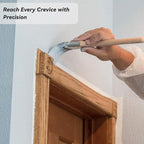 1 Inch Angled Paint Brushes - 12 Pack, Paint Brush Set with Ultra-Dense Soft Bristles for Smooth Finish, Trim & Detail Work - Edge Painting Tool