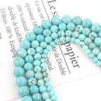 45pcs 8mm Natural Stone Beads Turquoise Beads Crystal Gemstone for Jewelry Making, DIY Bracelet Necklace