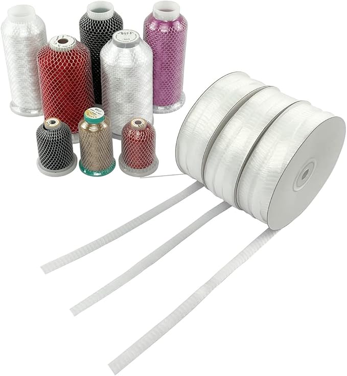 20Yards 1cm Wide Thread Net Spool Saver for Different Sizes of Embroidery Sewing Quilting and Serger Thread Spools/Cones (20Yards)