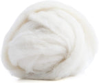100% Chunky Core Wool, Maori, Carded Roving, Un-Dyed, 4 OZ Maori, Made in Italy, Core Wool for Needle Felting, Stuffing, 27 Micron